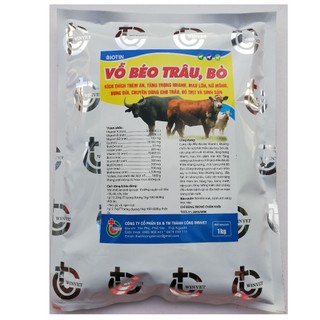 Vỗ Béo Trâu, Bò , chó mèo 1kg/ túi ( 5 in 1)