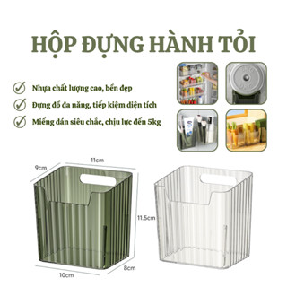 Hộp đựng hành tỏi chống ẩm mốc,hộp đựng thực phẩm đồ khô dán tường tặng kèm miếng dán chắc chắn KC03