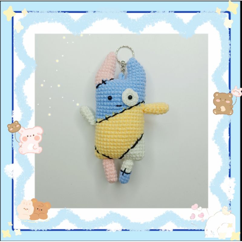 Móc khóa len handmade linh vật couple GMM