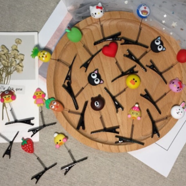 Kẹp tóc lò xo cute