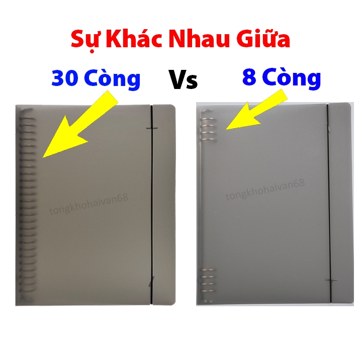 Sổ còng bìa  A4 A5 B5 binder còng sắt 4 8 9 6 20 26 30 còng làm sổ tay, sổ ghi chép, notes, thiết kế đẹp dễ sử dụng