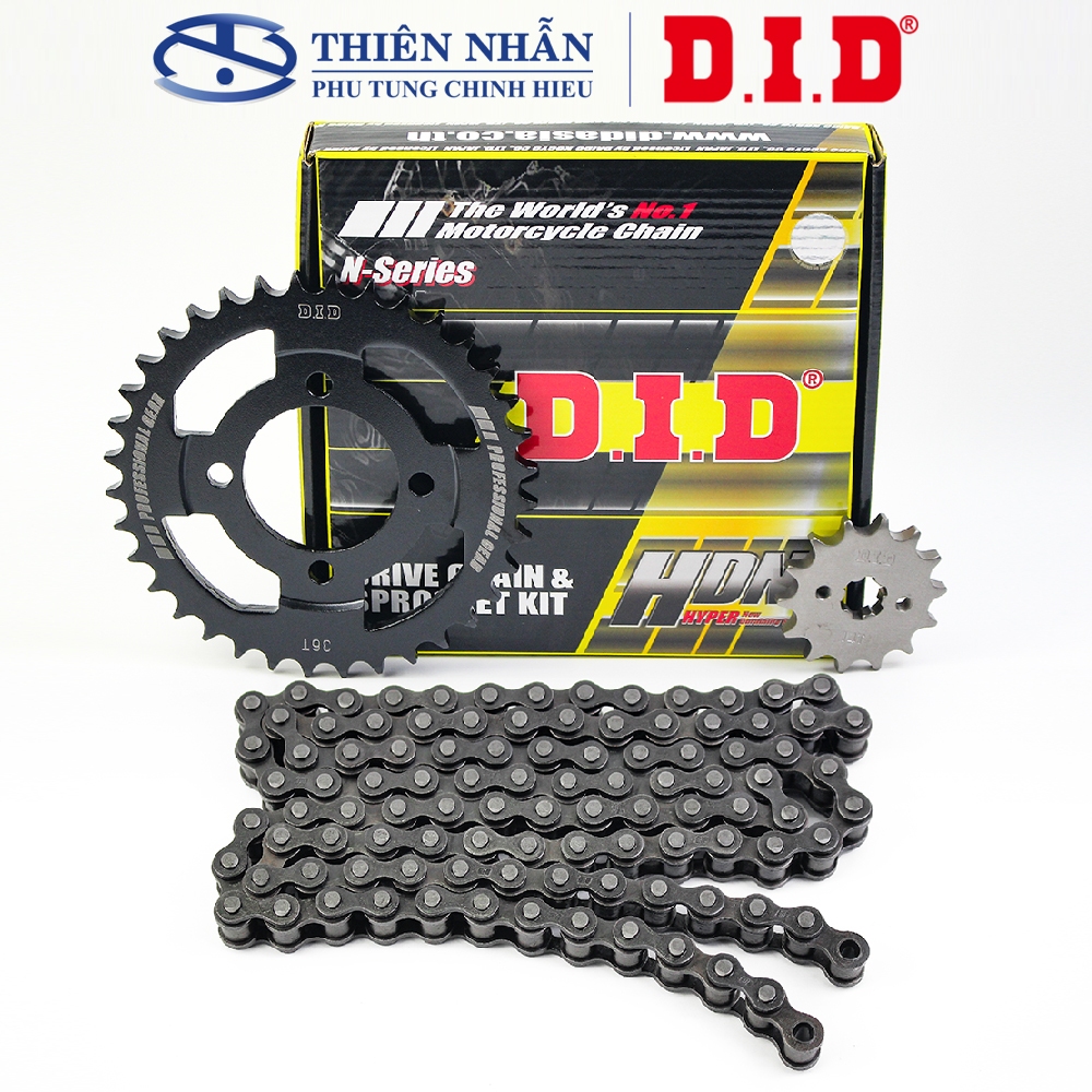 Nhông sên dĩa DID xe Dream  428HDN-100L, 14T-36T