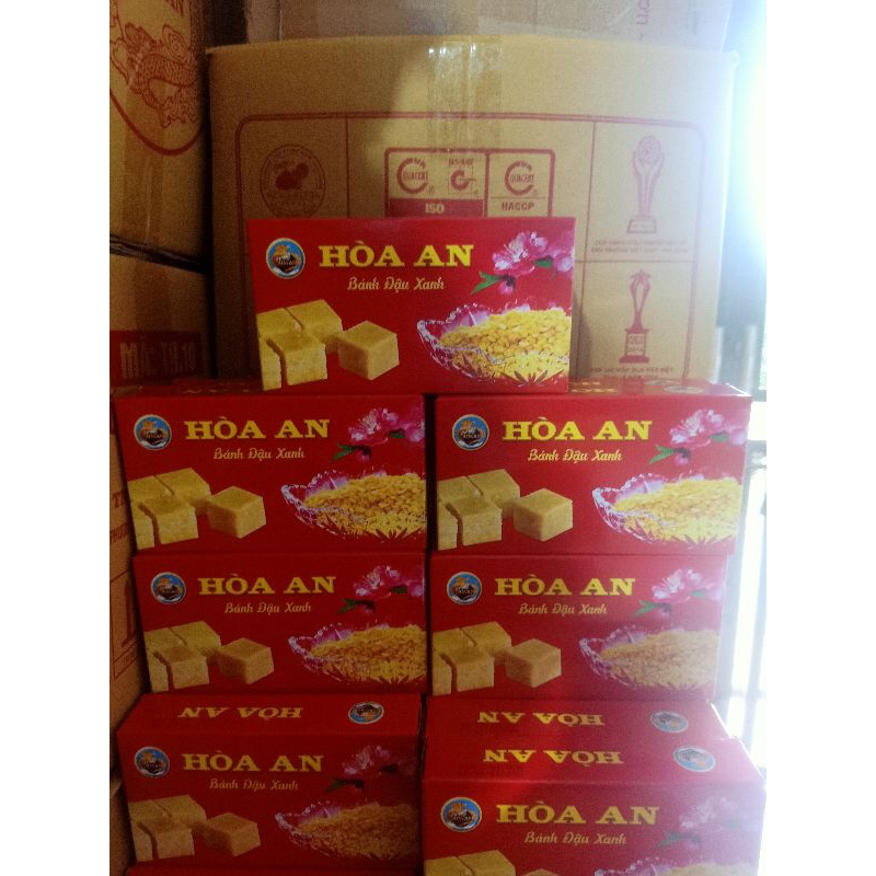 Bánh Đậu xanh Hoà An combo 10 hôp 200g