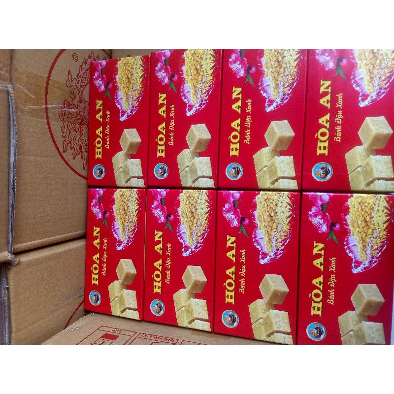 Bánh Đậu xanh Hoà An combo 10 hôp 200g