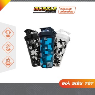 Bpi shaker camo bình nước thể thao, bình lắc 600 ml