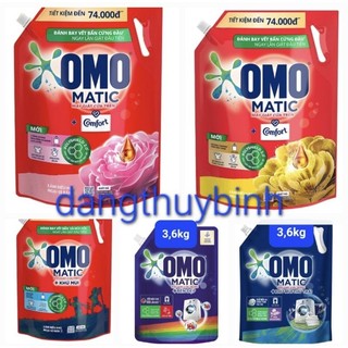 [HÔM NAY CÓ GIAO HỎA TỐC] Nước giặt OMO Matic CửaTrên/CửaTrướcTúi 3.6Kg/3,9kg