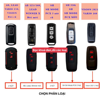 Bọc chìa khoá Smartkey lead,vision, air blade,sh,winner x