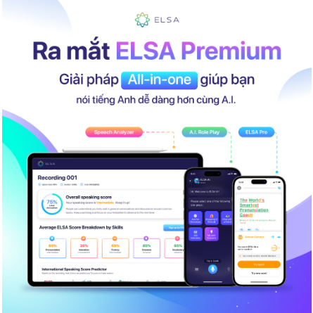 ELSA Premium 3 Tháng bao gồm