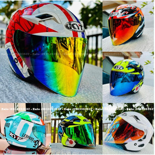 [Đủ màu] Kính Mũ KYT, KLT 3/4 Venom - Hàng Chính Hãng (Không kèm mũ)