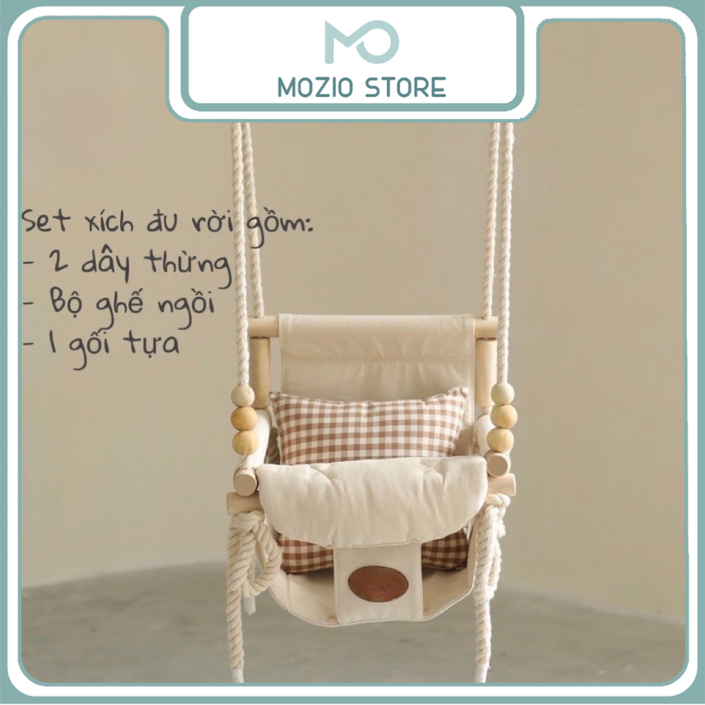 Ghế xích đu LẺ Mozio phụ kiện đi kèm không bao gồm nhún và khung Đồ chơi xích đu cho bé