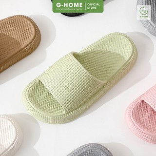 Dép đi trong nhà chống trơn Ghome dép cao su Eva thoáng khí siêu nhẹ, chống trơn trượt DT23M10