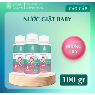 Nước giặt hữu cơ Layerclean chai 100ml hương Lily cho trẻ em
