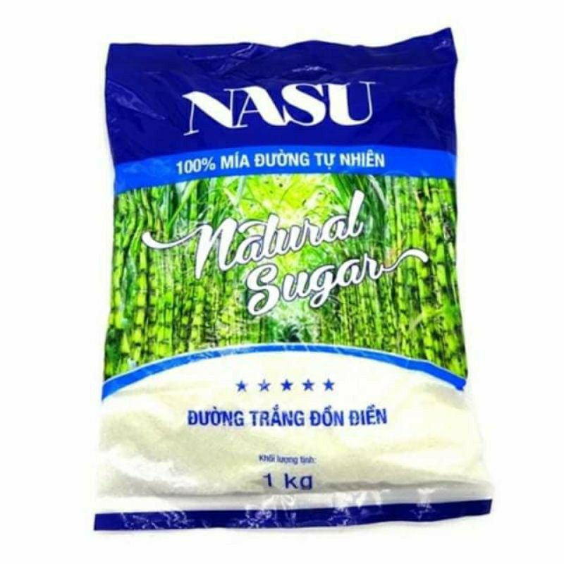 Đường trắng/vàng NASU (1kg)/ Đường mía tự nhiên