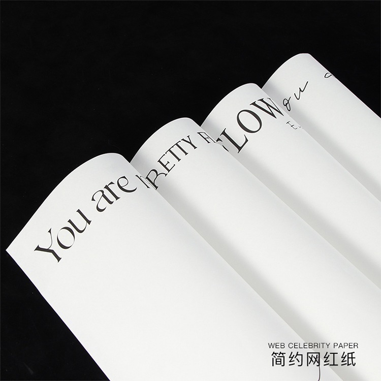 20 tờ Giấy gói hoa chữ