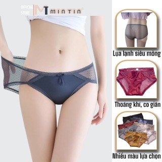 Quần lót lụa lạnh phối ren kháng khuẩn cao cấp mã 266