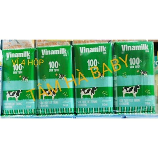 Vỉ sữa tươi vinamilk 100% 110ml ( 4 hộp x 110ml )
