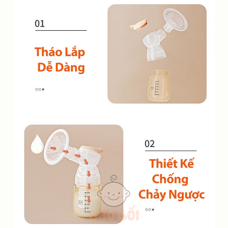 Máy Hút Sữa Điện Đôi Tân Bối Nevi Bản Nâng Cấp 2024