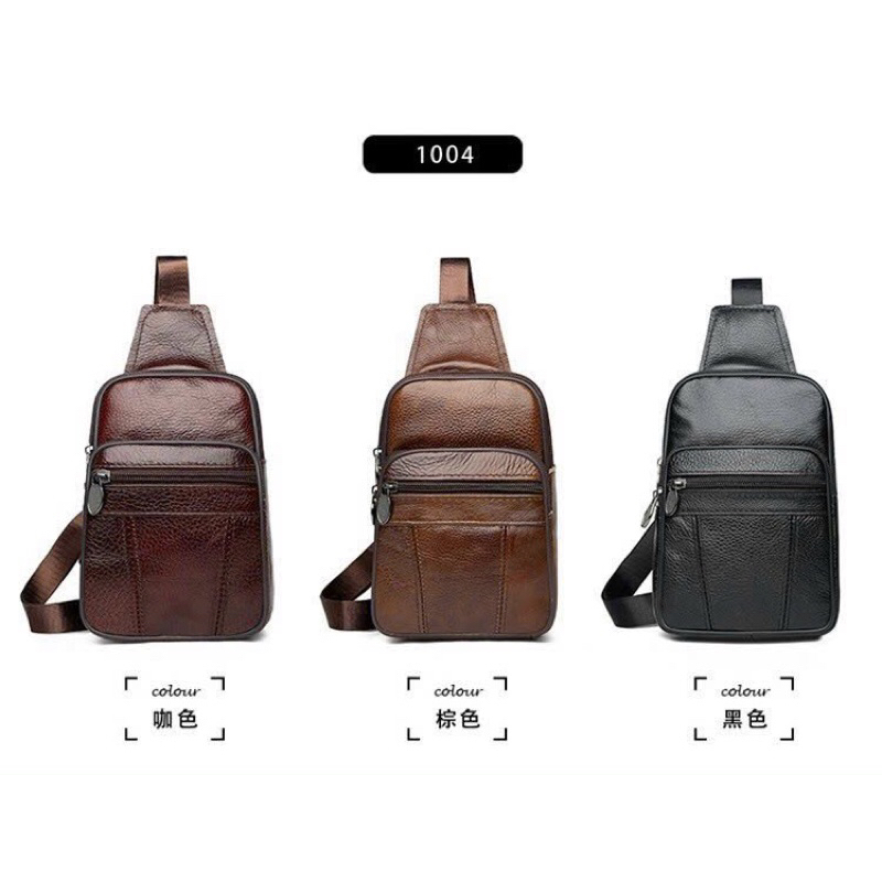 Túi nam đeo chéo bao tử da bò rẻ đẹp thời trang