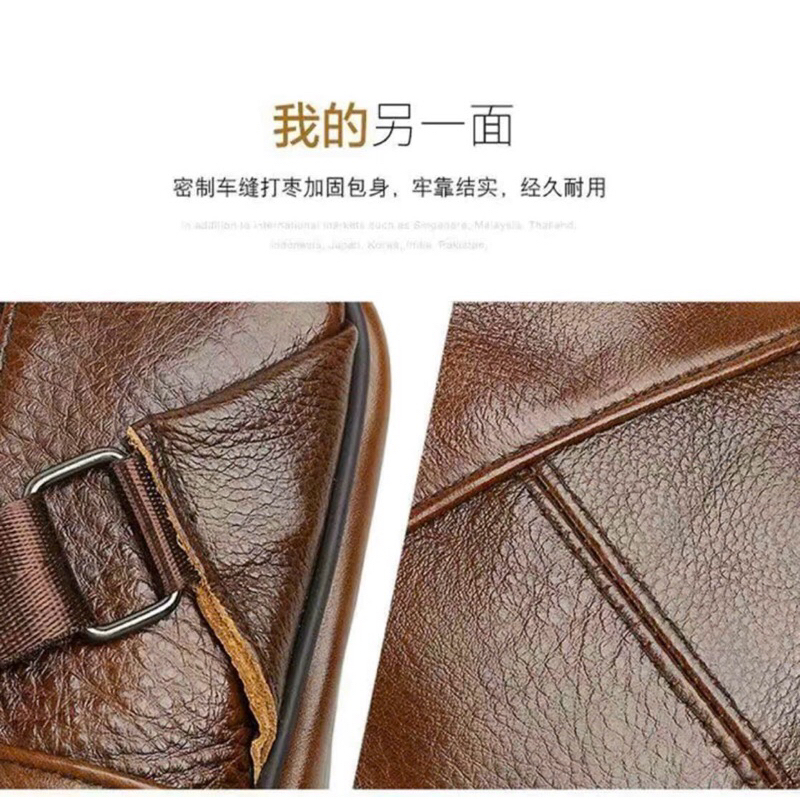 Túi nam đeo chéo bao tử da bò rẻ đẹp thời trang