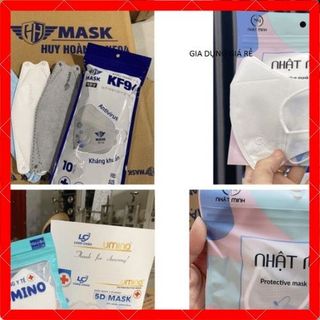Khẩu trang 4d kf94 300 chiếc , khẩu trang 5d umino