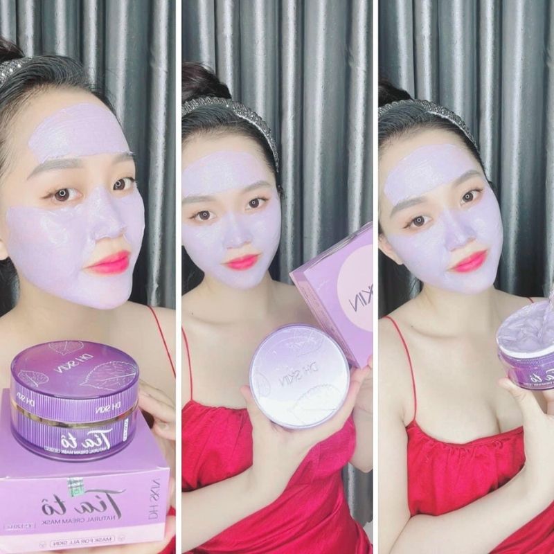 Mặt Nạ Tía tô DH SKIN 120g, Mặt Nạ Tía Tô Dưỡng Trắng Da, Ngăn Ngừa Lão Hóa, giảm thâm nám, phục hồi da chính hãng