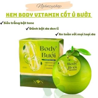 Kem body vitamin cốt ủ bưởi chính hãng, kem body bưởi kem dưỡng trắng da cấp tốc body bưởi tặng hộp kem cùng trọng lượng