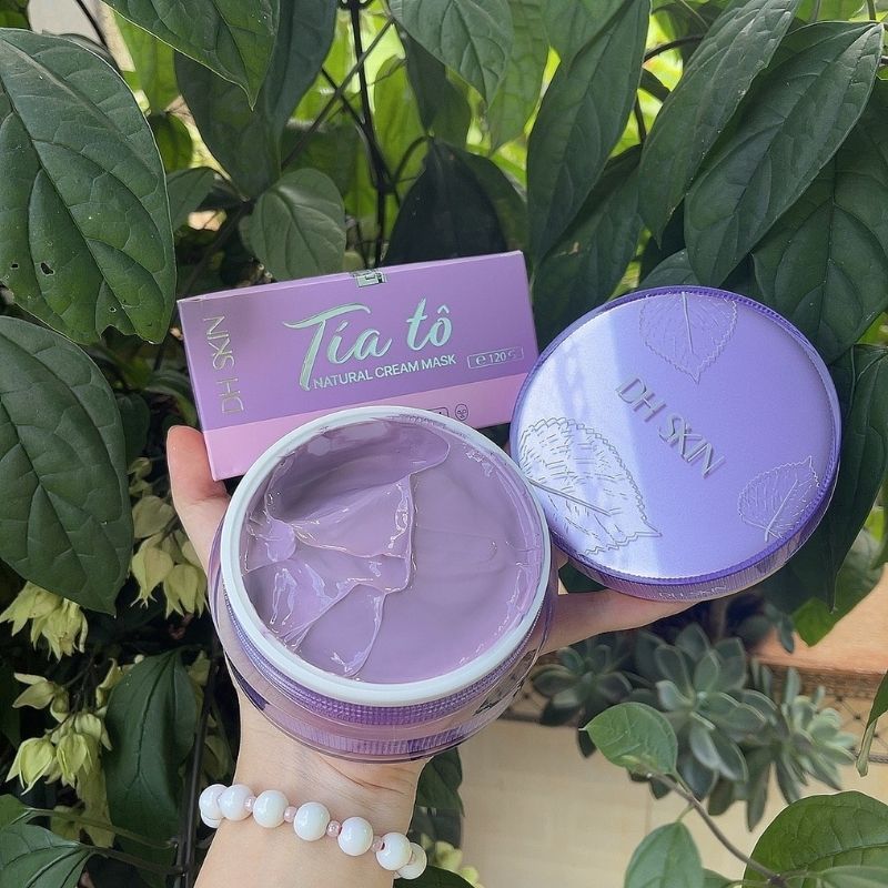 Mặt Nạ Tía tô DH SKIN 120g, Mặt Nạ Tía Tô Dưỡng Trắng Da, Ngăn Ngừa Lão Hóa, giảm thâm nám, phục hồi da chính hãng