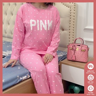 Đồ bộ bầu mặc nhà dài tay vải thun coton mềm mịn, co dãn rất thỏa mái, quần có chun chỉnh to nhỏ, 5 màu - BĐ05