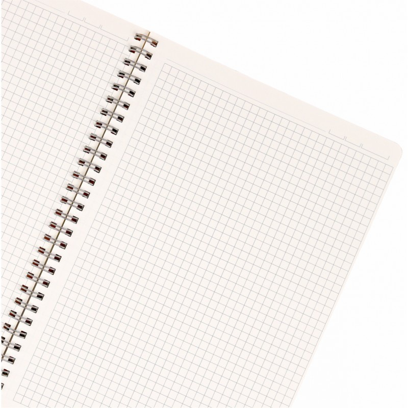 Vở lò xo kép Caro 5x5 B5 CHỌN 4 MÀU BÌA nhựa 80 trang Klong 574 / Sổ Caro kích thước  mm