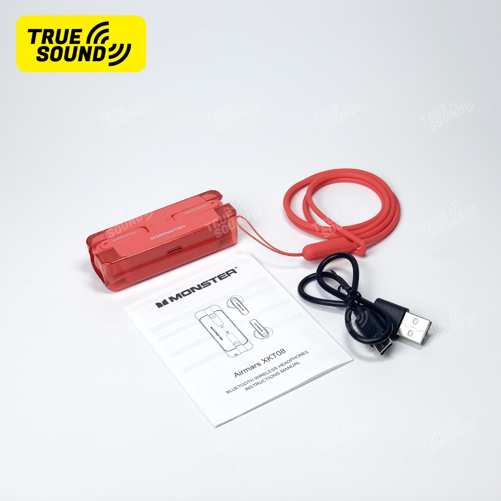 Tai nghe Bluetooth MONSTER XKT08 V5.3. Giảm tiếng ồn, chống nước IPX4.