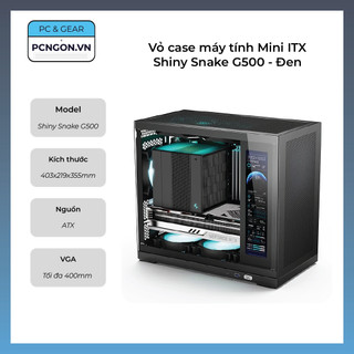Vỏ case máy tính mini itx shiny snake g500 – đen