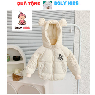 Áo khoác phao cho bé trai bé gái DOLY KIDS, Áo phao trẻ em cho bé trai và gái in hình cho bé cực ấm từ 8-18kg