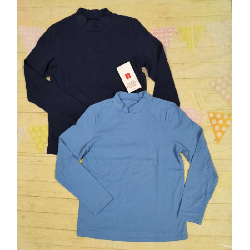 Pack 2 áo cotton dài tay, cổ 3 phân bé trai Canifa