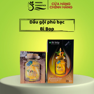 Dầu gội phủ bạc bi bốp chính hãng gói 30ml nhuộm đen tóc tại nhà chỉ từ 5 - 10 phút.