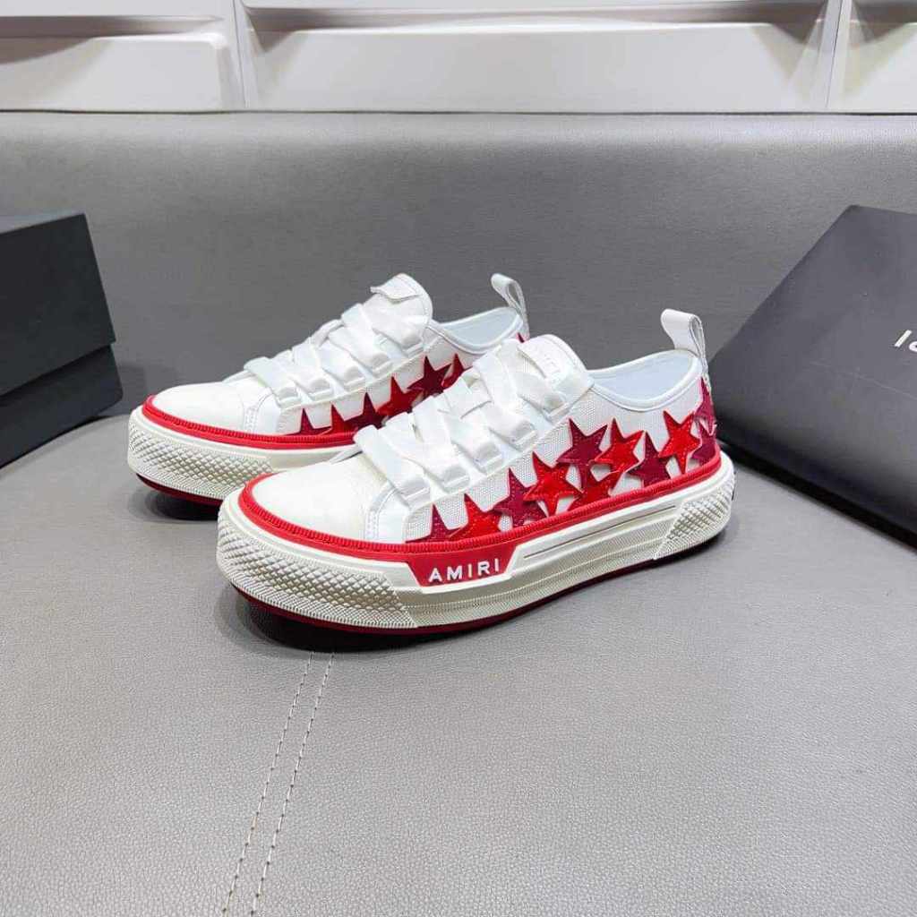 Giày sneaker Amiri họa tiết ngôi sao tag da LA on web fullbox bill thẻ phụ kiện