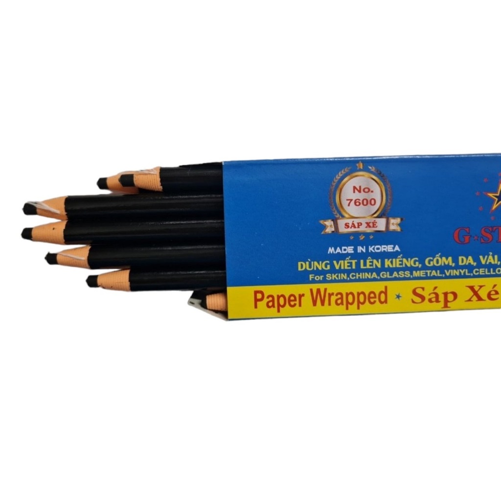 Hộp 12 cây Sáp xé G-Star / Chì xé màu viết được lên nhiều chất liệu