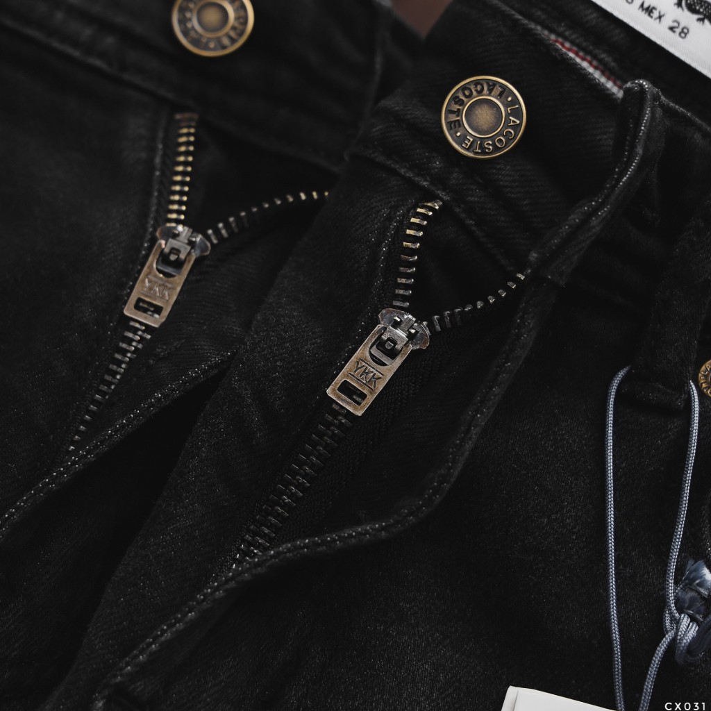 Quần Jean Dài Nam LCST Đen, Form Slim-fit, chất vải co giãn nhẹ, ống 15-18cm,CX031 - Hàng VNXK