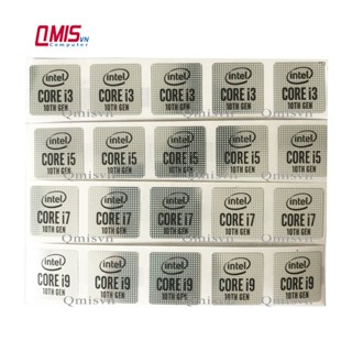 01 CÁI TEM LOGO INTEL CORE I3 I5 I7 I9 THẾ HỆ 10, GEN 10 - TEM CPU INTEL DÁN MÁY TÍNH PC LAPTOP - STICKER