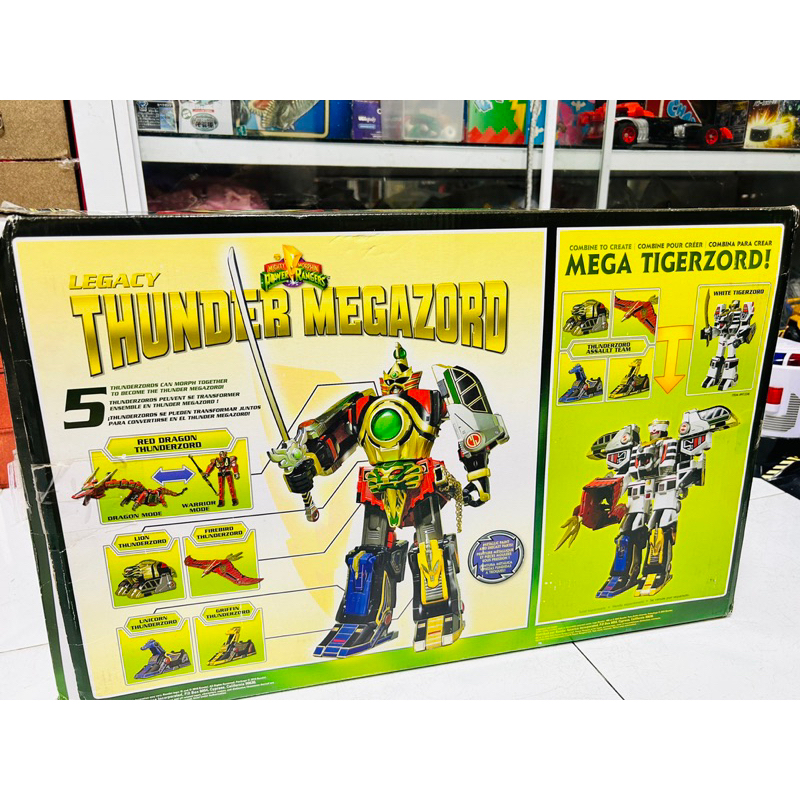 Mô hình Robo cao cấp Bandai Thunder Megazord / DairenOh  - Mighty Morphin Power Ranger