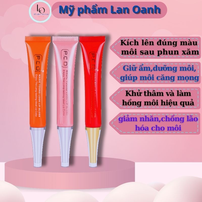 Dưỡng kích màu môi sau xăm PCD 20ml giúp lên màu đẹp,chống thâm, ẩm