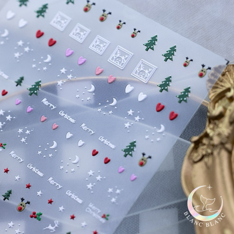 Blanc Blanc - Sticker nails Noel, giáng sinh