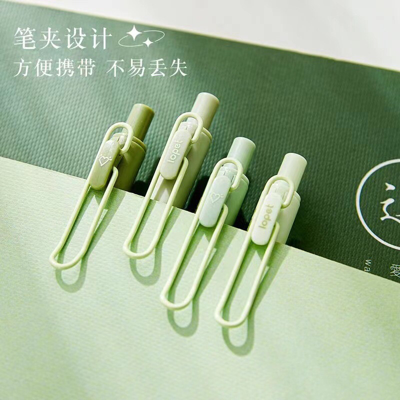 Bút gel LOPET MATCHA mực đen