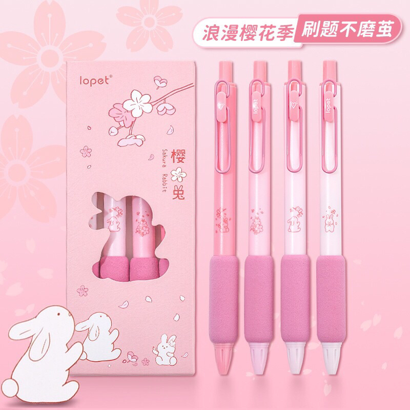 Bút gel LOPET MATCHA mực đen