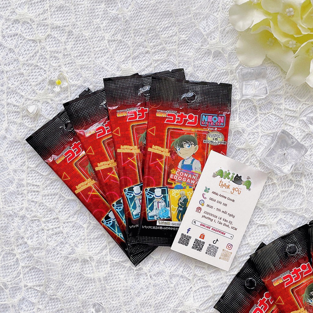 Pack random/ thẻ nhân phẩm -Neon card vol 2 - Conan