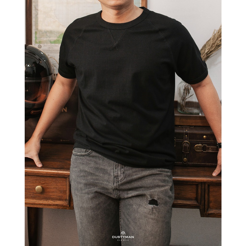 Áo Thun Nam Mold Cổ Điển DUSTYMAN - Vải 100% Cotton - Form Regular Fit