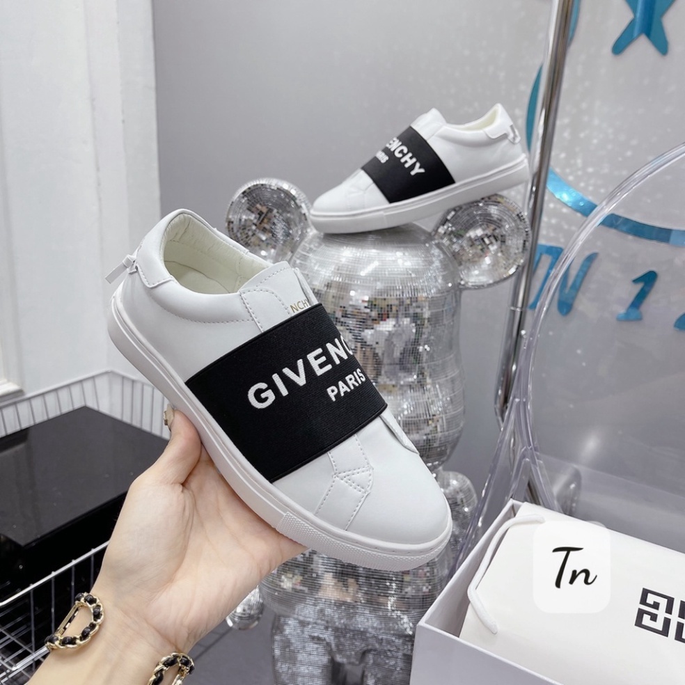 Giày GVC Đen, Trắng bản quai chun độc đáo - giầy lười GVC nam Hoét trell 2023