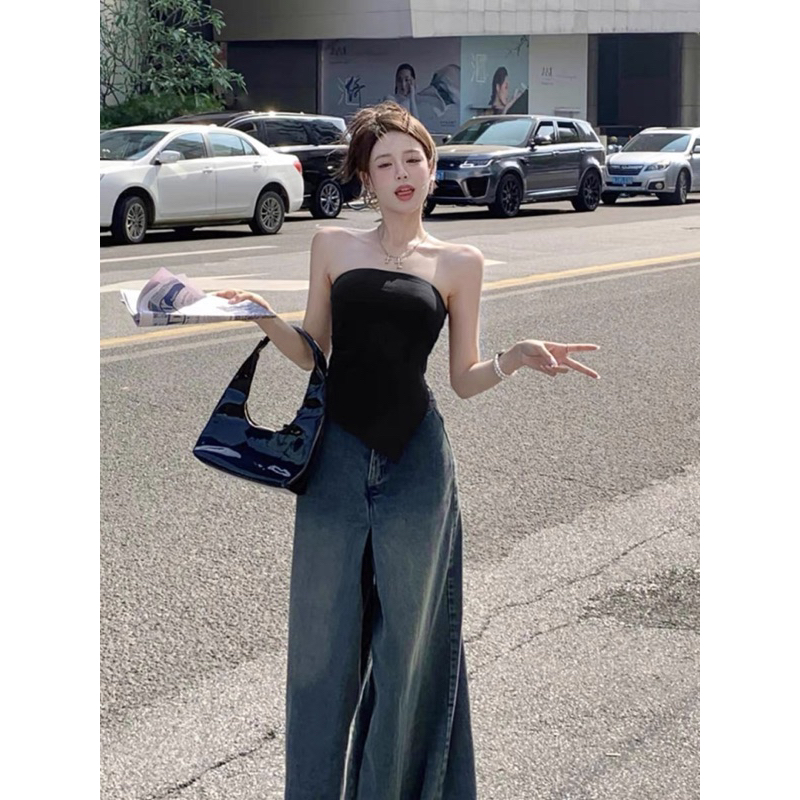 Áo kiểu ống tà nhọn sexy quyến rũ cho nữ