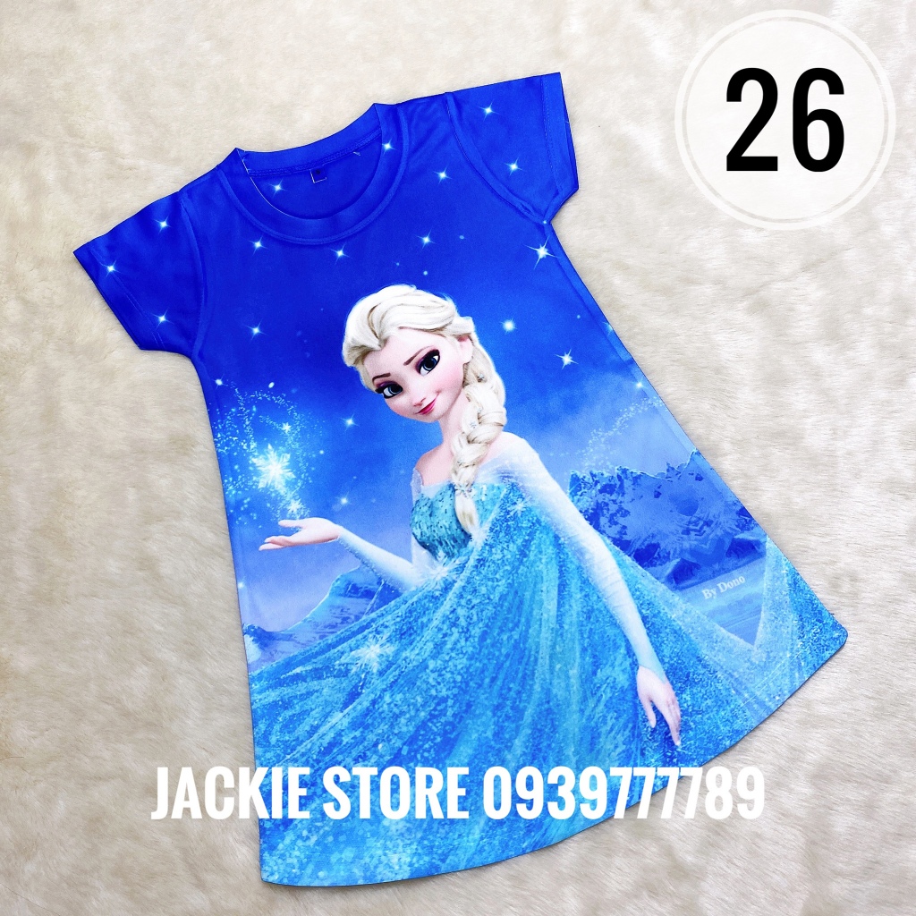 váy đầm elsa 3d thái lan