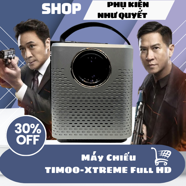 Máy Chiếu Mini TIMOO X2 full HD 1920x1080HD Tích Hợp Hệ Điều Hành Android 9.0 Với Độ Sáng Cao 4000 Lumen