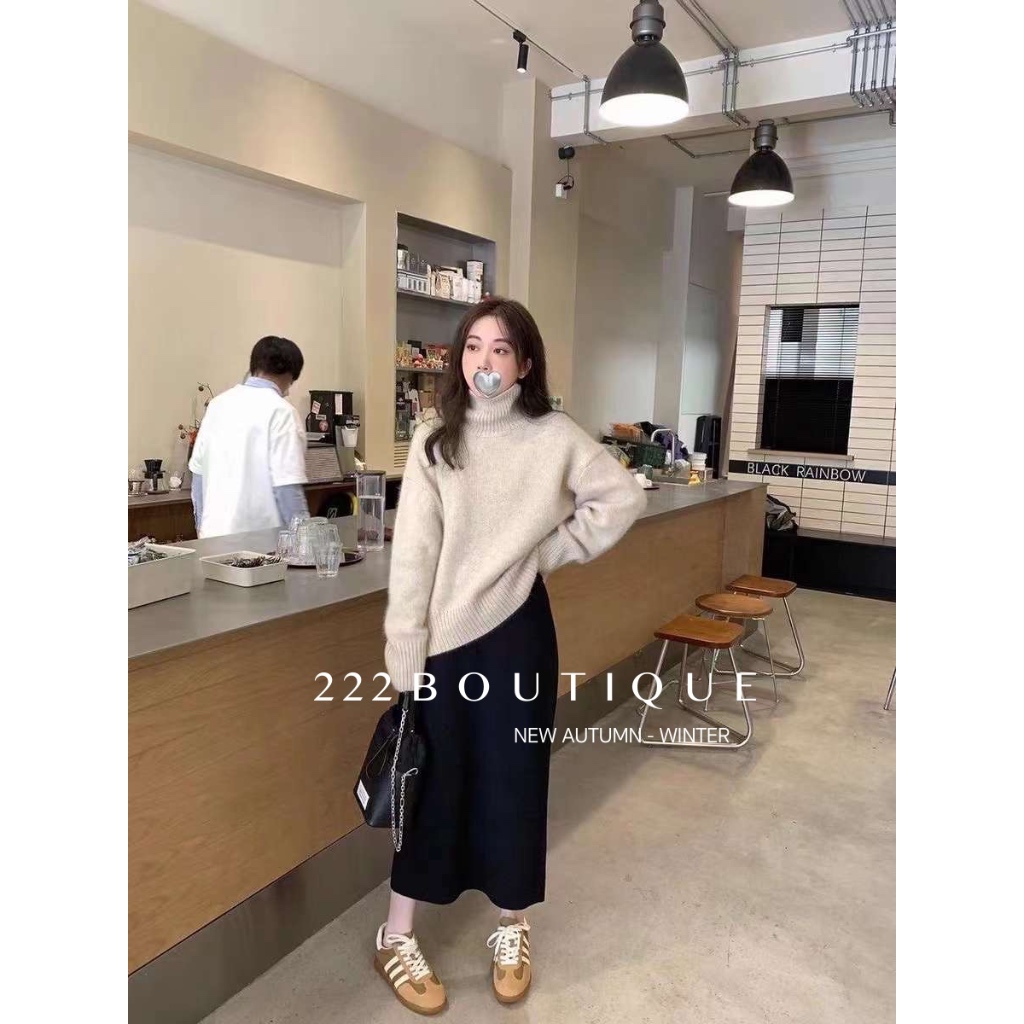 Chân váy len malt 316